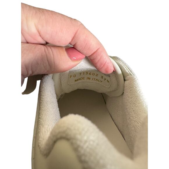 Saint Laurent NIB SL/61 Lace-Up Leather Sneakers in White Size 37.5 - Picture 12 of 16